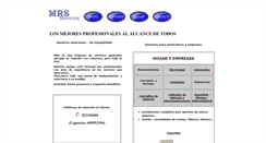 Desktop Screenshot of mrs-servicios.com