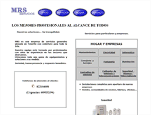 Tablet Screenshot of mrs-servicios.com